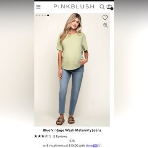 Pinkblush maternity jeans